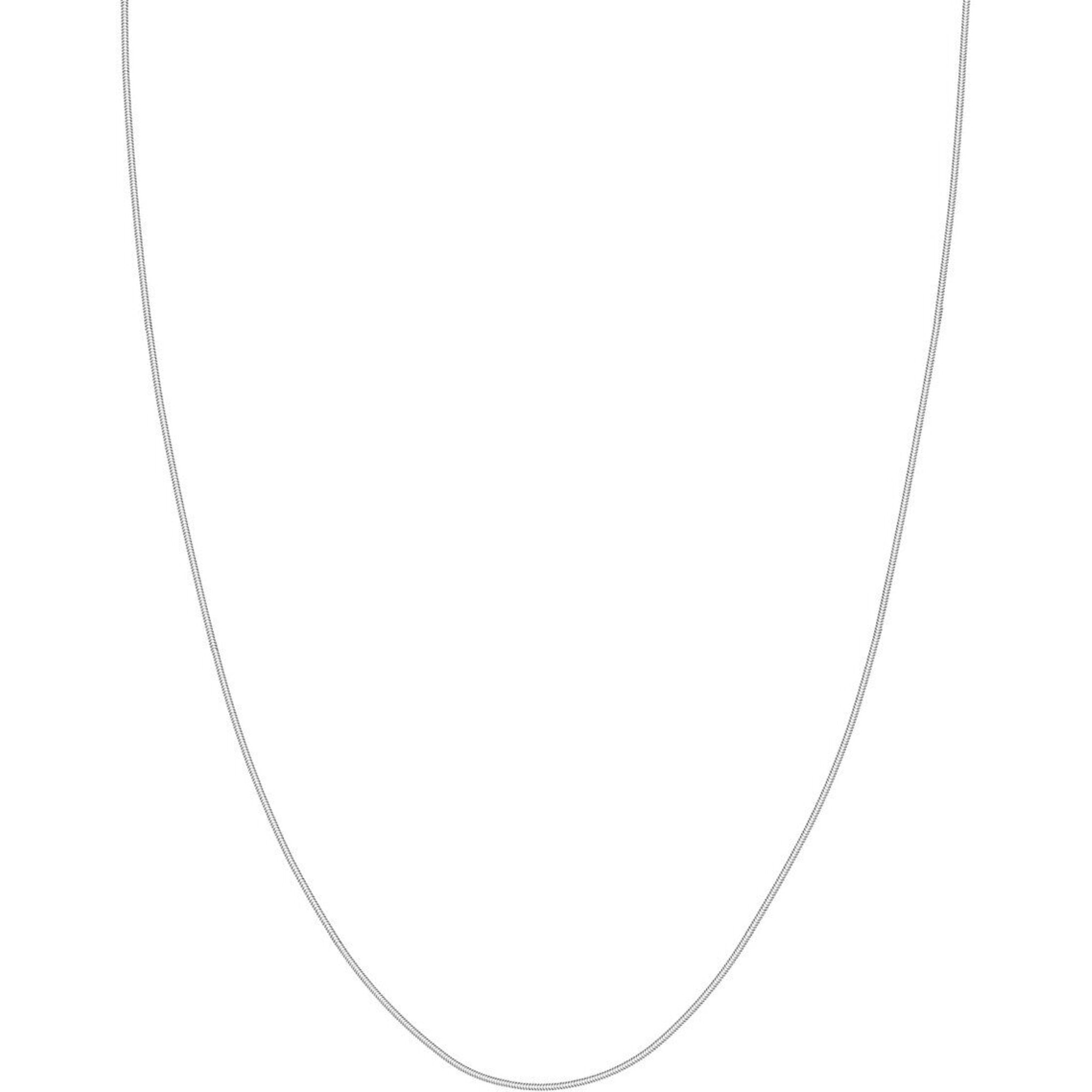 Olas d'Oro 20" Necklace - 14K White Gold 1mm Snake Chain with Lobster Lock