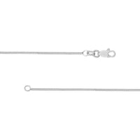 Olas d'Oro 20" Necklace - 14K White Gold 1mm Snake Chain with Lobster Lock