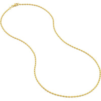 Olas d'Oro 20" Necklace - 14K Yellow Gold 1.50mm Long Bead Chain