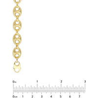 Olas d'Oro 20" Necklace - 14K Yellow Gold 10mm Puff Mariner Chain with Fancy Oval Lobster Lock