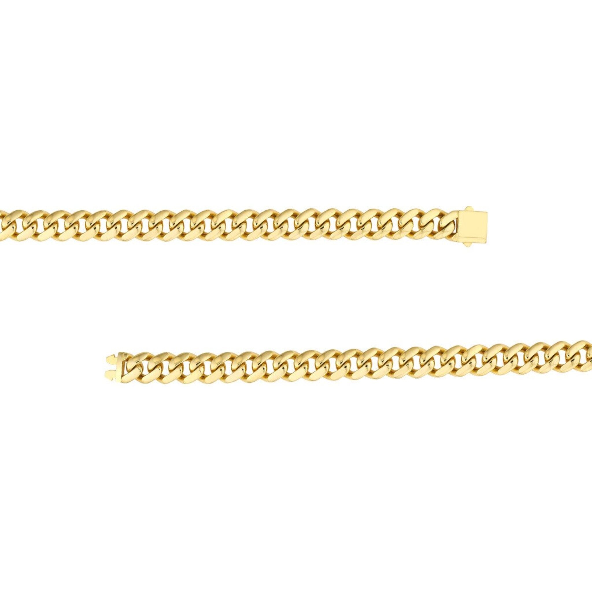 Olas d'Oro 20" Necklace - 14K Yellow Gold 11.80mm Miami Cuban Box Lock