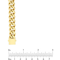 Olas d'Oro 20" Necklace - 14K Yellow Gold 11.80mm Miami Cuban Box Lock