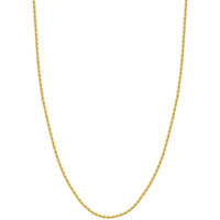 Olas d'Oro 20" Necklace - 14K Yellow Gold 2.9mm Light Rope Chain with Lobster Lock