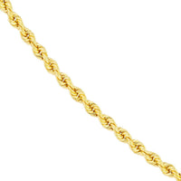 Olas d'Oro 20" Necklace - 14K Yellow Gold 2.9mm Light Rope Chain with Lobster Lock