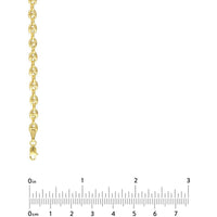 Olas d'Oro 20" Necklace - 14K Yellow Gold 4.5mm Puff Mariner Chain with Lobster Lock