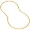 Olas d'Oro 20" Necklace - 14K Yellow Gold 5.2mm Hollow Rolo Chain with Pear Lobster Lock