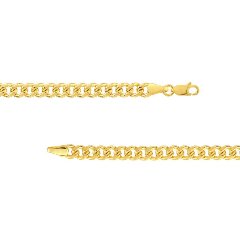 Olas d'Oro 20" Necklace - 14K Yellow Gold 5.35mm Light Miami Cuban Chain