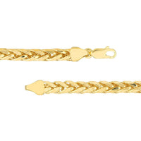 Olas d'Oro 22" Necklace - 10K Yellow Gold 5.3mm Diamond Cut Light Wheat Chain with Lobster Lock