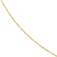 Olas d'Oro 22" Necklace - 14K Yellow Gold 1.8mm Diamond Cut Rope Chain with Lobster Lock