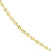 Olas d'Oro 22" Necklace - 14K Yellow Gold 3.7mm Puff Mariner Chain with Lobster Lock