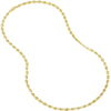 Olas d'Oro 22" Necklace - 14K Yellow Gold 3.7mm Puff Mariner Chain with Lobster Lock