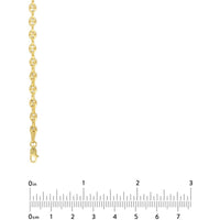 Olas d'Oro 22" Necklace - 14K Yellow Gold 3.7mm Puff Mariner Chain with Lobster Lock