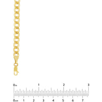 Olas d'Oro 24" Necklace - 10K Yellow Gold 5.7mm Hollow Cuban Chain with Lobster Lock