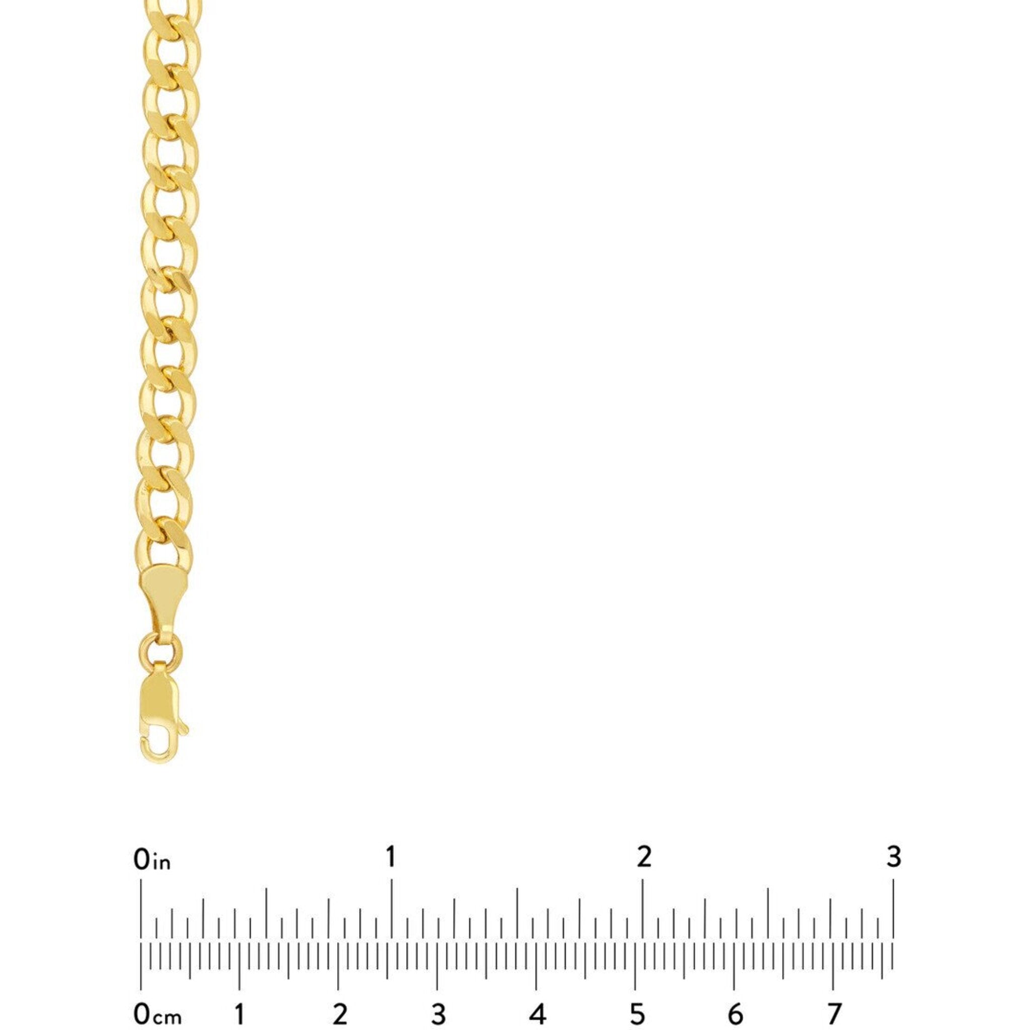 Olas d'Oro 24" Necklace - 10K Yellow Gold 5.7mm Hollow Cuban Chain with Lobster Lock