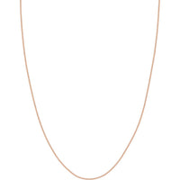 Olas d'Oro 24" Necklace - 14K Rose Gold 1mm Snake Chain with Lobster Lock