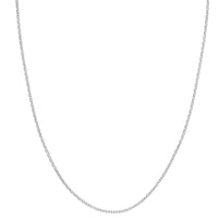 Olas d'Oro 24" Necklace - 14K White Gold Brill Cable Chain