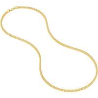 Olas d'Oro 24" Necklace - 14K Yellow Gold 2.5mm Franco Chain with Lobster Lock