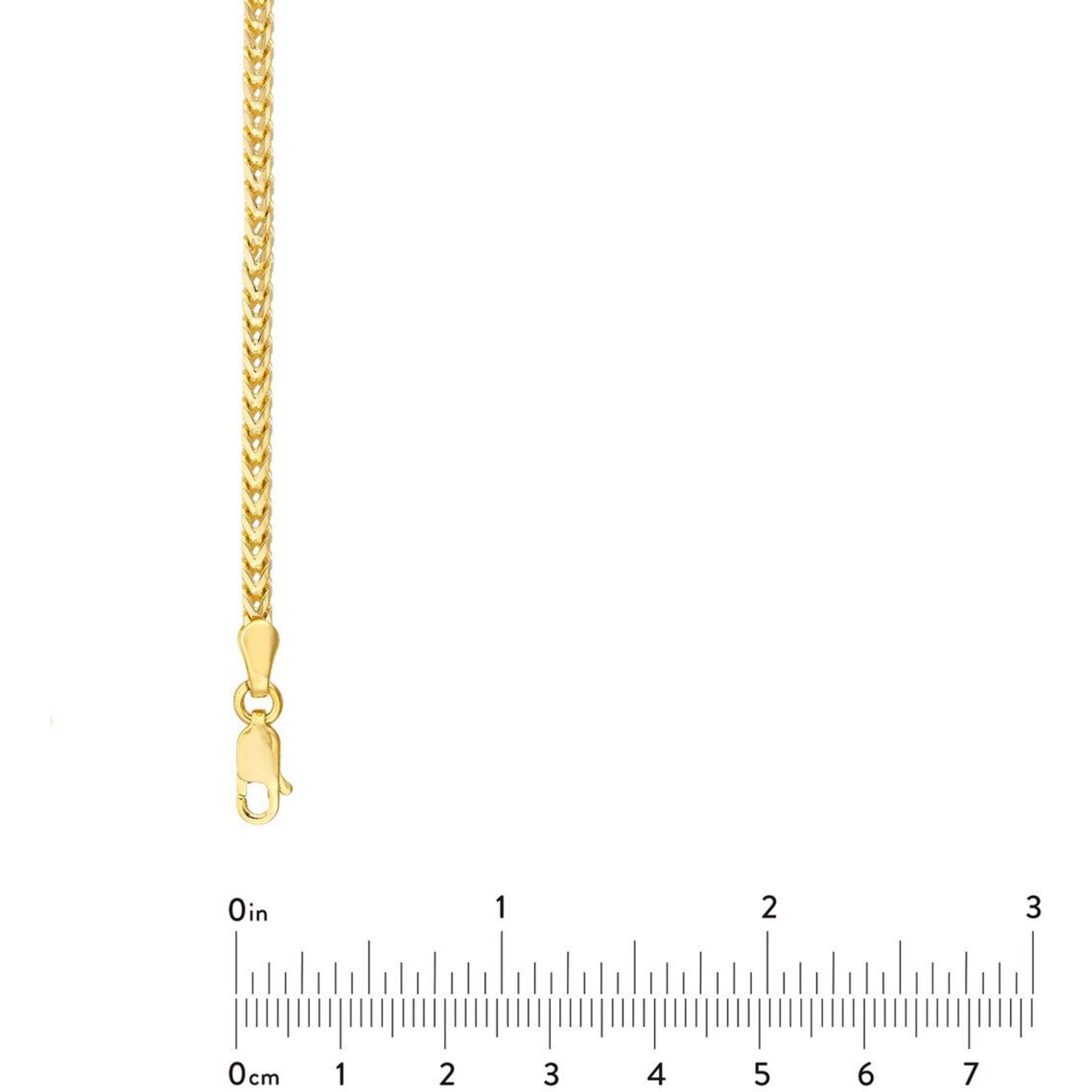 Olas d'Oro 24" Necklace - 14K Yellow Gold 2.5mm Franco Chain with Lobster Lock