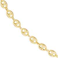 Olas d'Oro 24" Necklace - 14K Yellow Gold 6.7mm Hollow Puff Mariner Chain