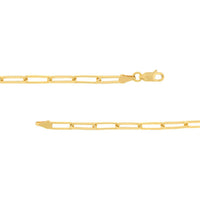 Olas d'Oro 24" Necklace - 18K Yellow Gold 3.80mm Designer Long Link Chain