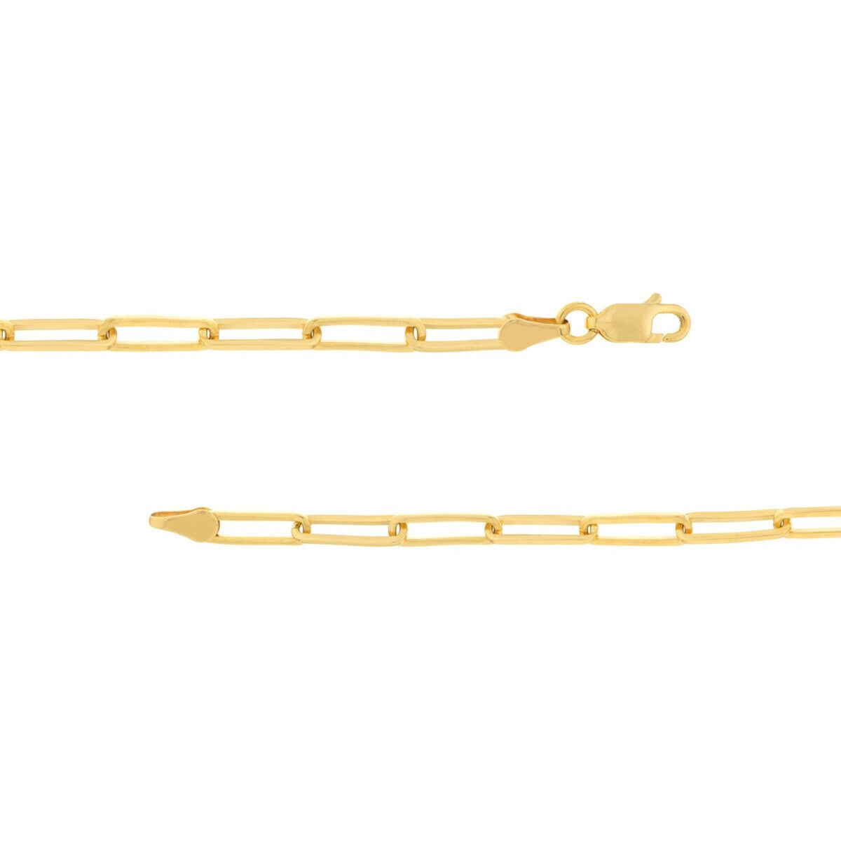 Olas d'Oro 24" Necklace - 18K Yellow Gold 3.80mm Designer Long Link Chain