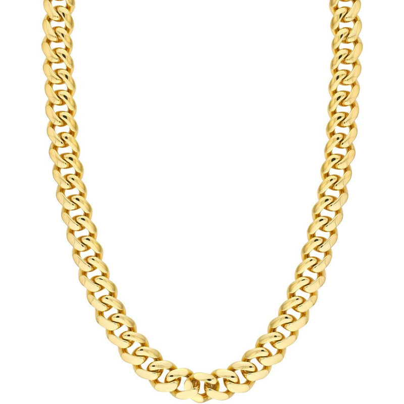 Olas d'Oro 26" Necklace - 14K Yellow Gold 14.80mm Miami Cuban Box Lock