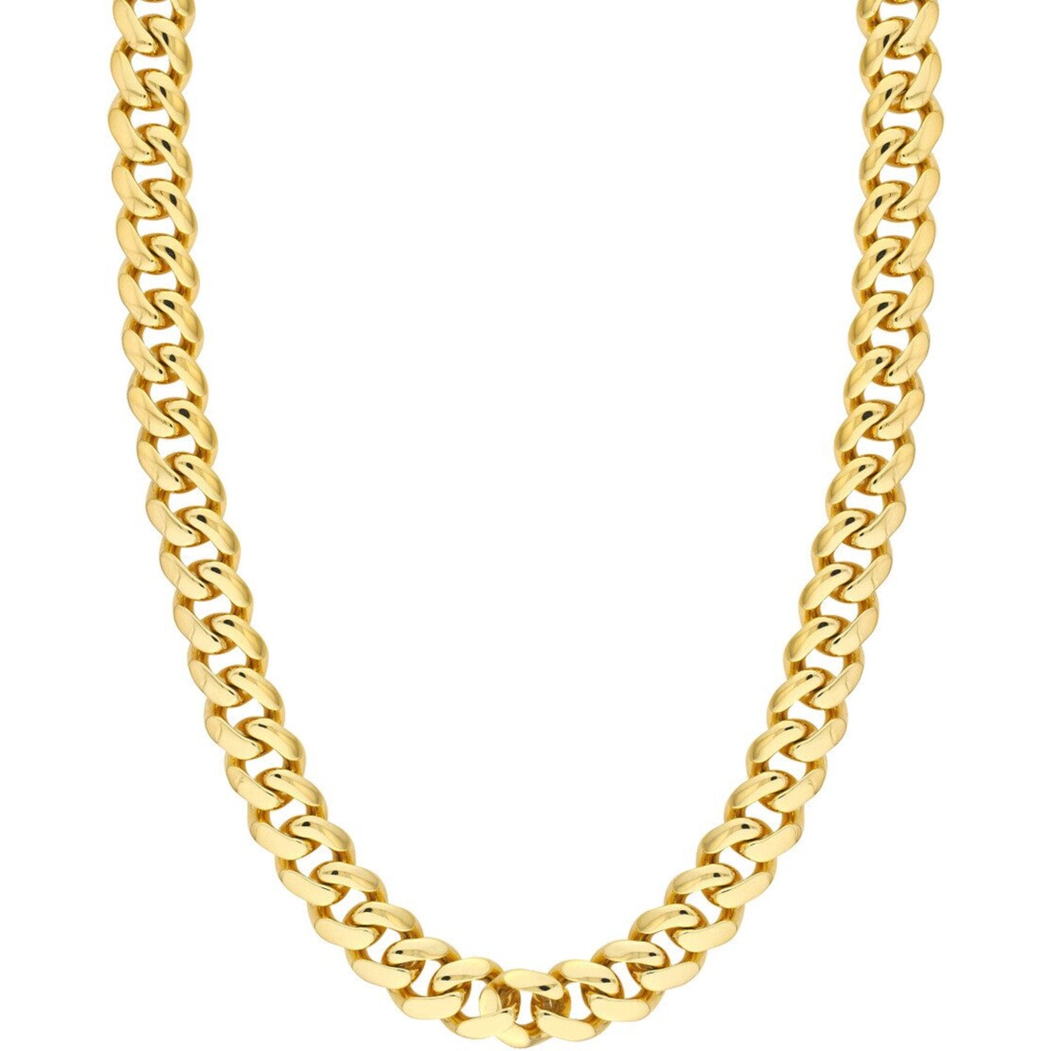 Olas d'Oro 28" Necklace - 18K Yellow Gold 14.80mm Miami Cuban Box Lock