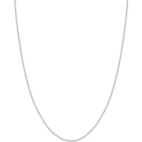 Olas d'Oro 30" Necklace - 10K White Gold 2mm Light Rope Chain with Lobster Lock