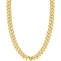 Olas d'Oro 30" Necklace - 10K Yellow Gold 14.80mm Miami Cuban Box Lock