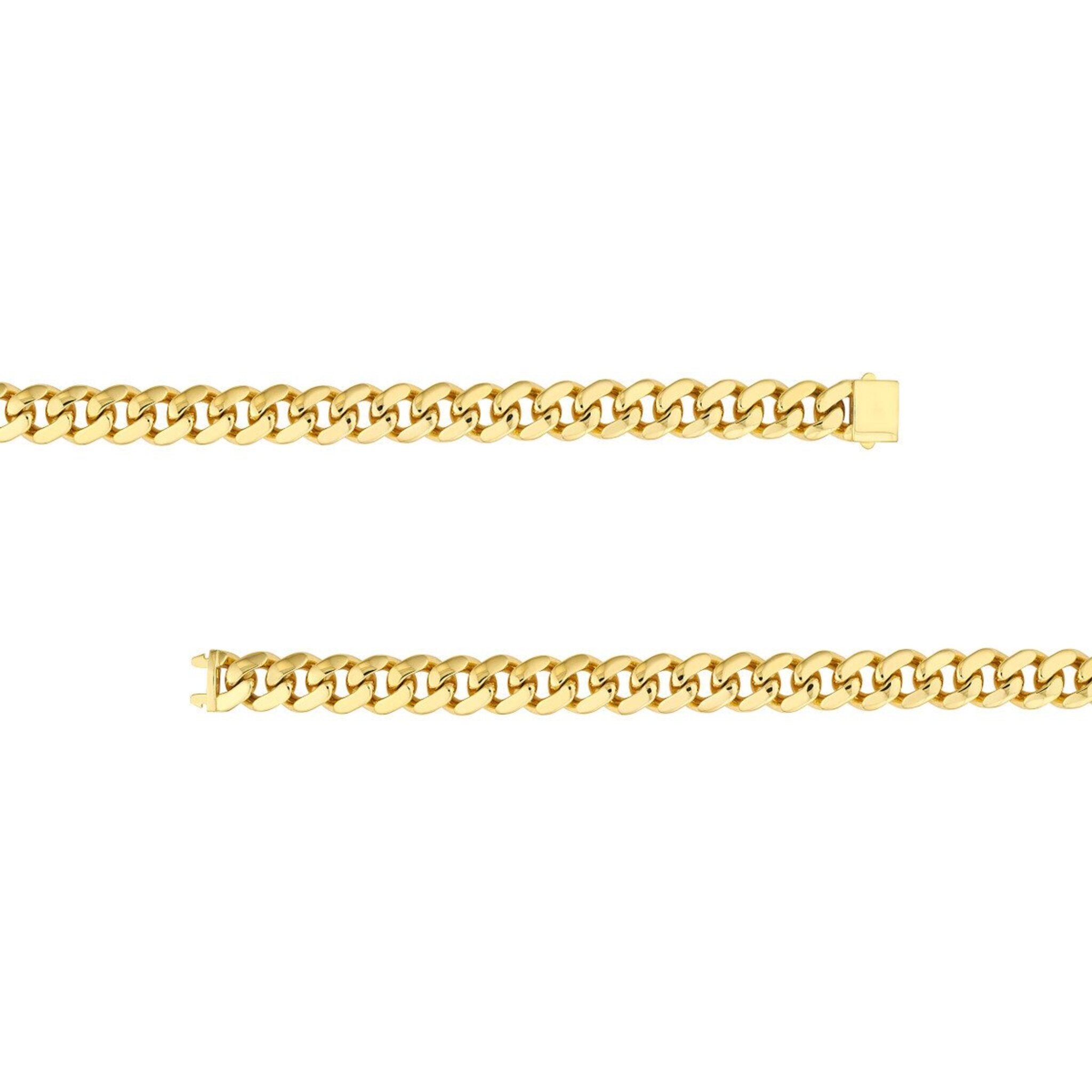 Olas d'Oro 30" Necklace - 10K Yellow Gold 14.80mm Miami Cuban Box Lock