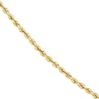 Olas d'Oro 30" Necklace - 14K Yellow Gold 2mm Light Rope Chain with Lobster Lock