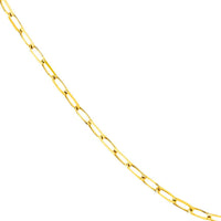 Olas d'Oro 30" Necklace - 14K Yellow Gold 4mm Paper Clip Chain with Lobster Lock