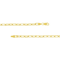 Olas d'Oro 30" Necklace - 14K Yellow Gold 4mm Paper Clip Chain with Lobster Lock