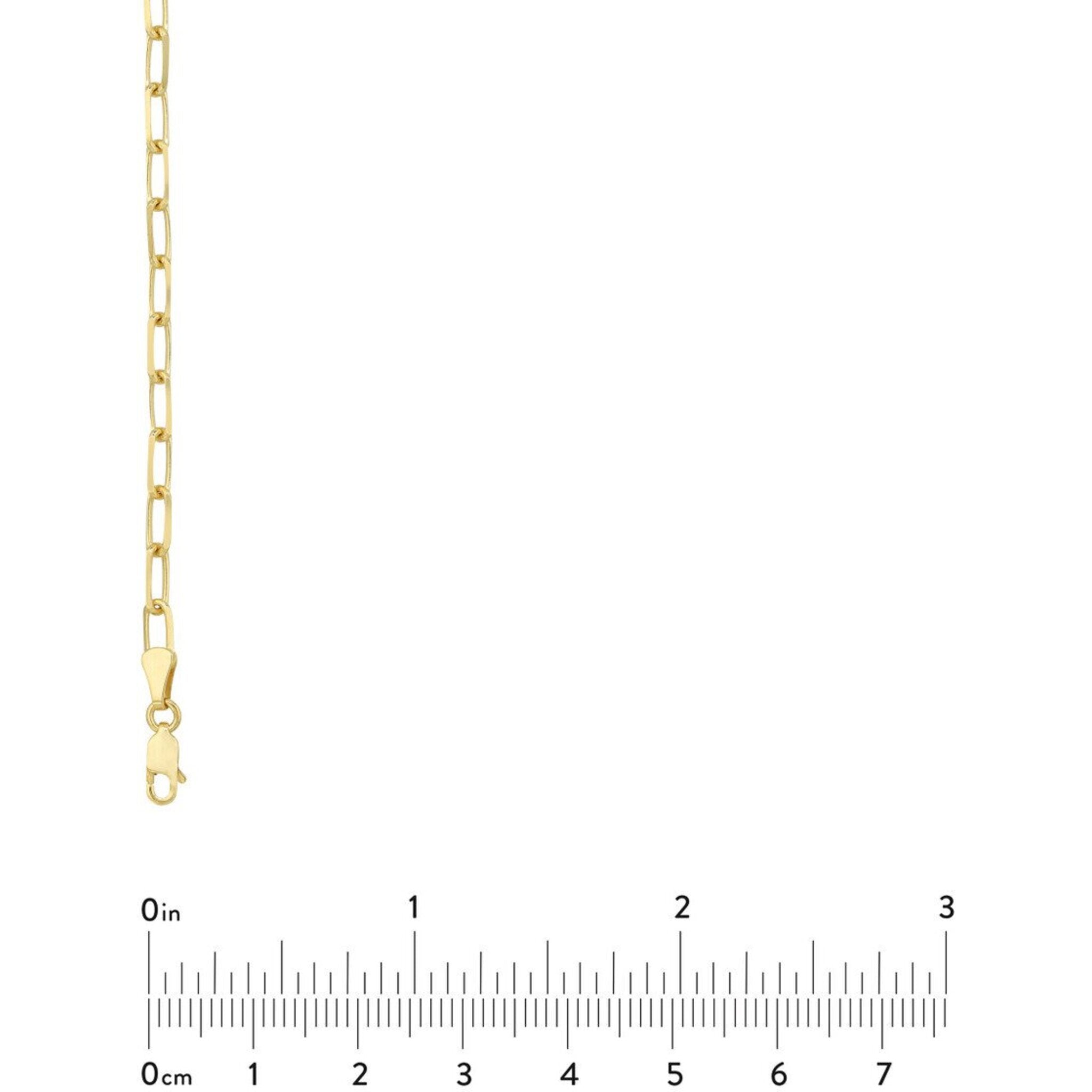Olas d'Oro 30" Necklace - 14K Yellow Gold 4mm Paper Clip Chain with Lobster Lock