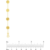 Olas d'Oro 36" Necklace - 14K Yellow Gold Long Chain Necklace with Hammered Discs