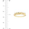 Olas d'Oro 6" Ring - 14K Yellow Gold Cursive Mama Ring