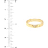 Olas d'Oro 6" Ring - 14K Yellow Gold Diamond V-shape Band