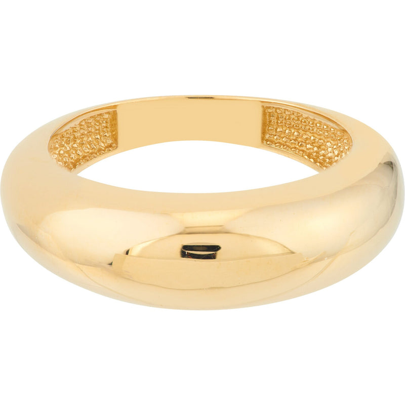 Olas d'Oro 6" Ring - 14K Yellow Gold Domed Puff Ring