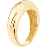 Olas d'Oro 6" Ring - 14K Yellow Gold Domed Puff Ring