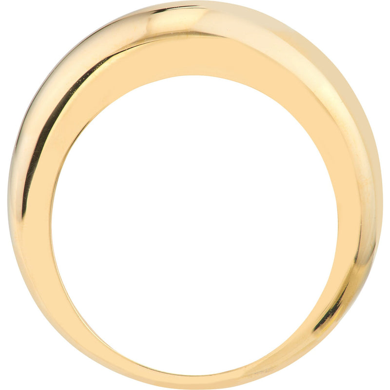 Olas d'Oro 6" Ring - 14K Yellow Gold Domed Puff Ring