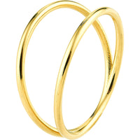 Olas d'Oro 6" Ring - 14K Yellow Gold Double Row Wire Ring