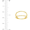 Olas d'Oro 6" Ring - 14K Yellow Gold Double Row Wire Ring