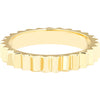 Olas d'Oro 6" Ring - 14K Yellow Gold Fluted Band Ring