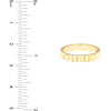 Olas d'Oro 6" Ring - 14K Yellow Gold Fluted Band Ring