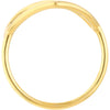 Olas d'Oro 6" Ring - 14K Yellow Gold Organic Open Heart Ring