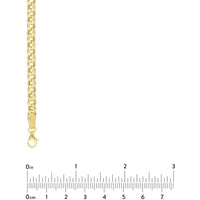 Olas d'Oro 7.50" Bracelet - 14K Yellow Gold 5.2mm Hollow Rolo Chain with Pear Lobster Lock