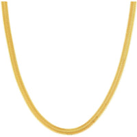 Olas d'Oro 7.50" Bracelet - 14K Yellow Gold 6.40mm Hollow Diamond Cut Snake Chain with Lobster Lock