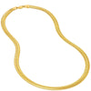 Olas d'Oro 7.50" Bracelet - 14K Yellow Gold 6.40mm Hollow Diamond Cut Snake Chain with Lobster Lock