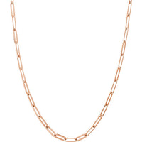 Olas d'Oro 8" Bracelet - 14K Rose Gold 3.80mm Designer Long Link Chain