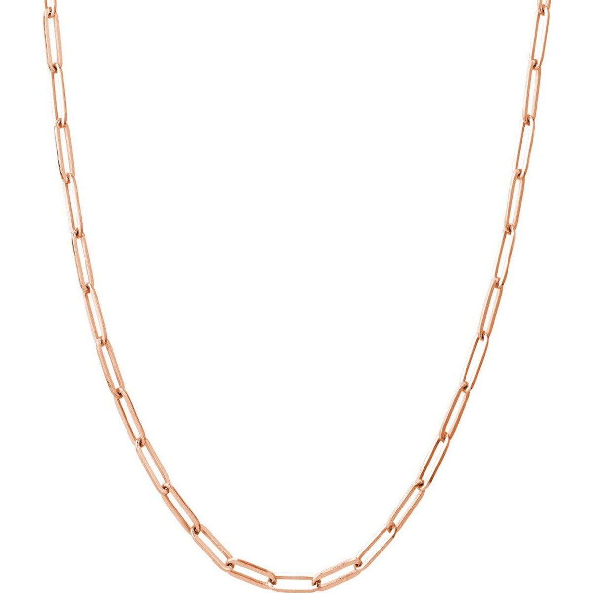 Olas d'Oro 8" Bracelet - 14K Rose Gold 3.80mm Designer Long Link Chain